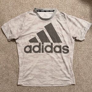 Adidas Light Gray Patterned Tee